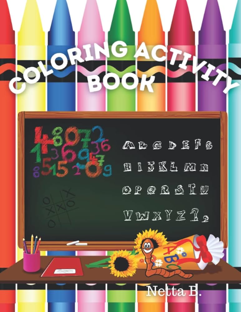 Coloring activity book for kids ages