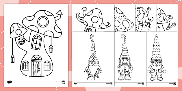 Free printable christmas gnome coloring pages usa