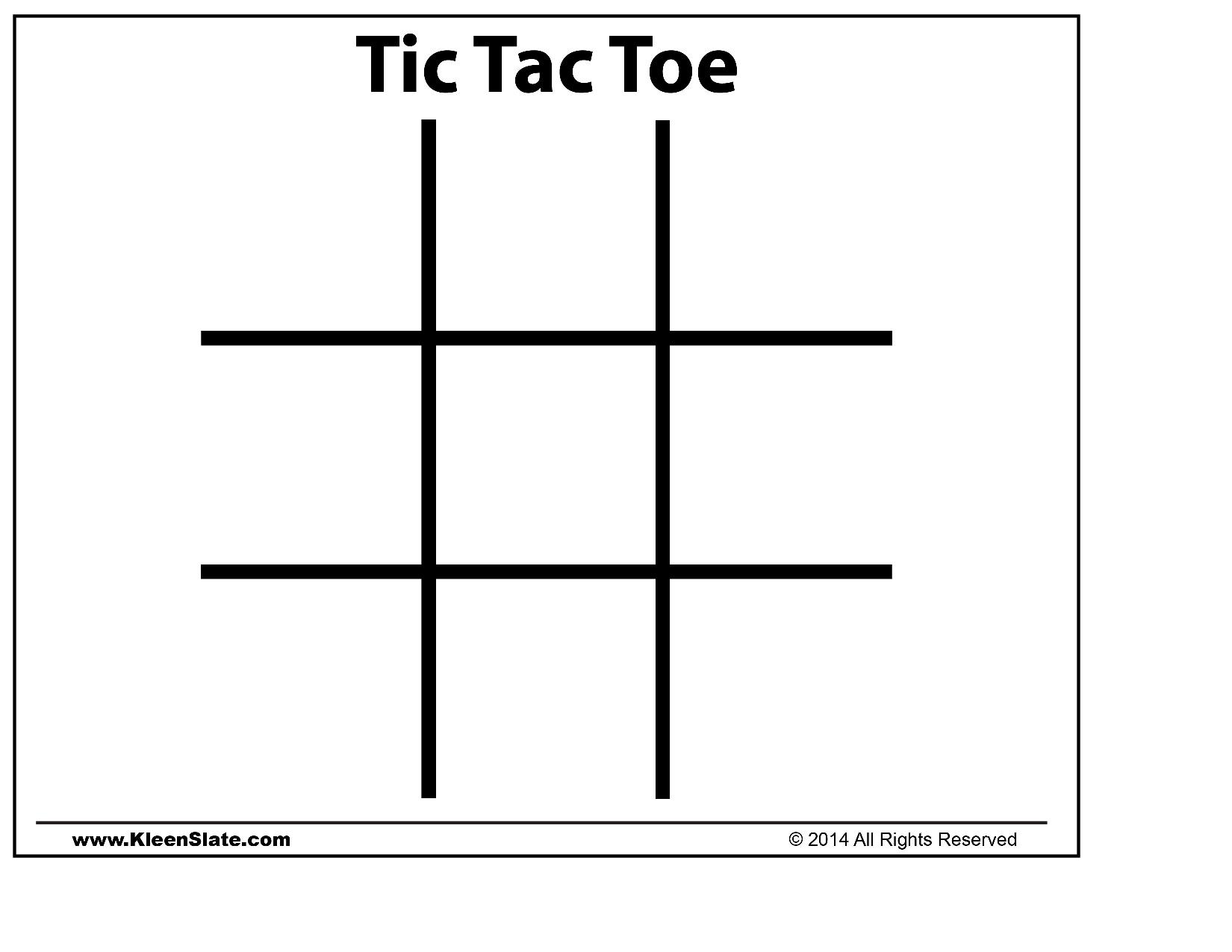 Free photo tic tac toe