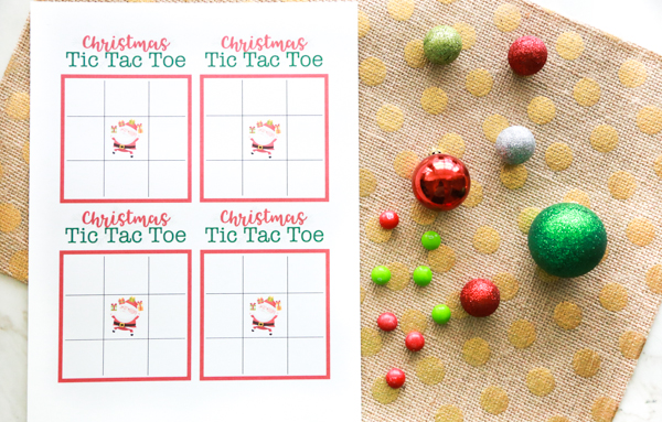 Christmas tic tac toe free printables simply being mommy