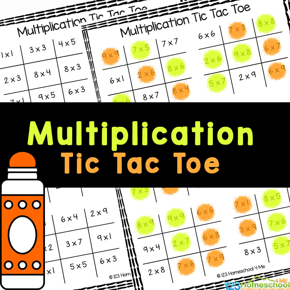 Free printable multiplication worksheets tic