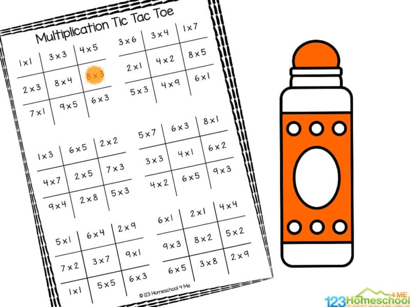 Free printable multiplication worksheets tic