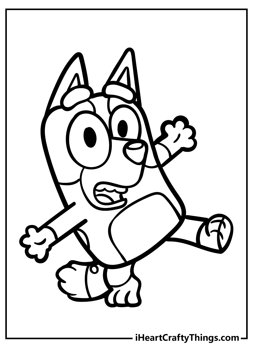 Bluey coloring pages free printables