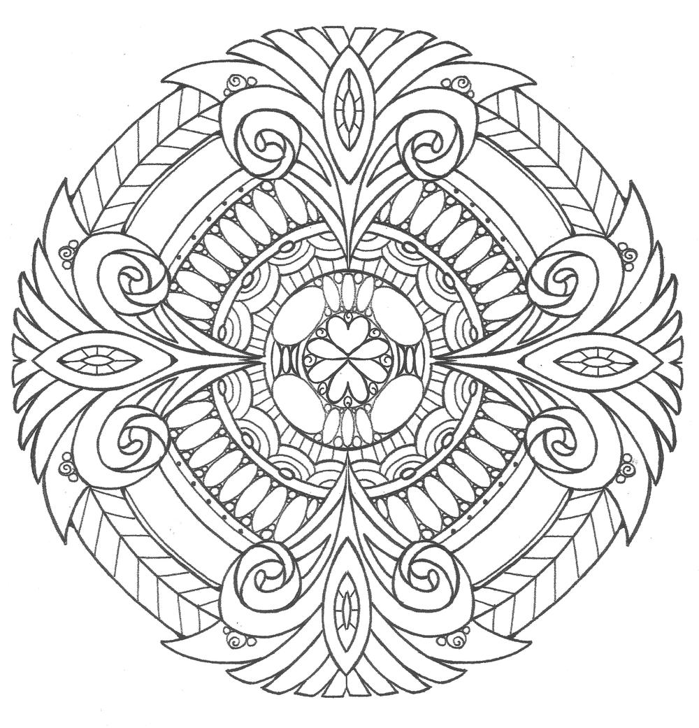 Pure royalty adult coloring page