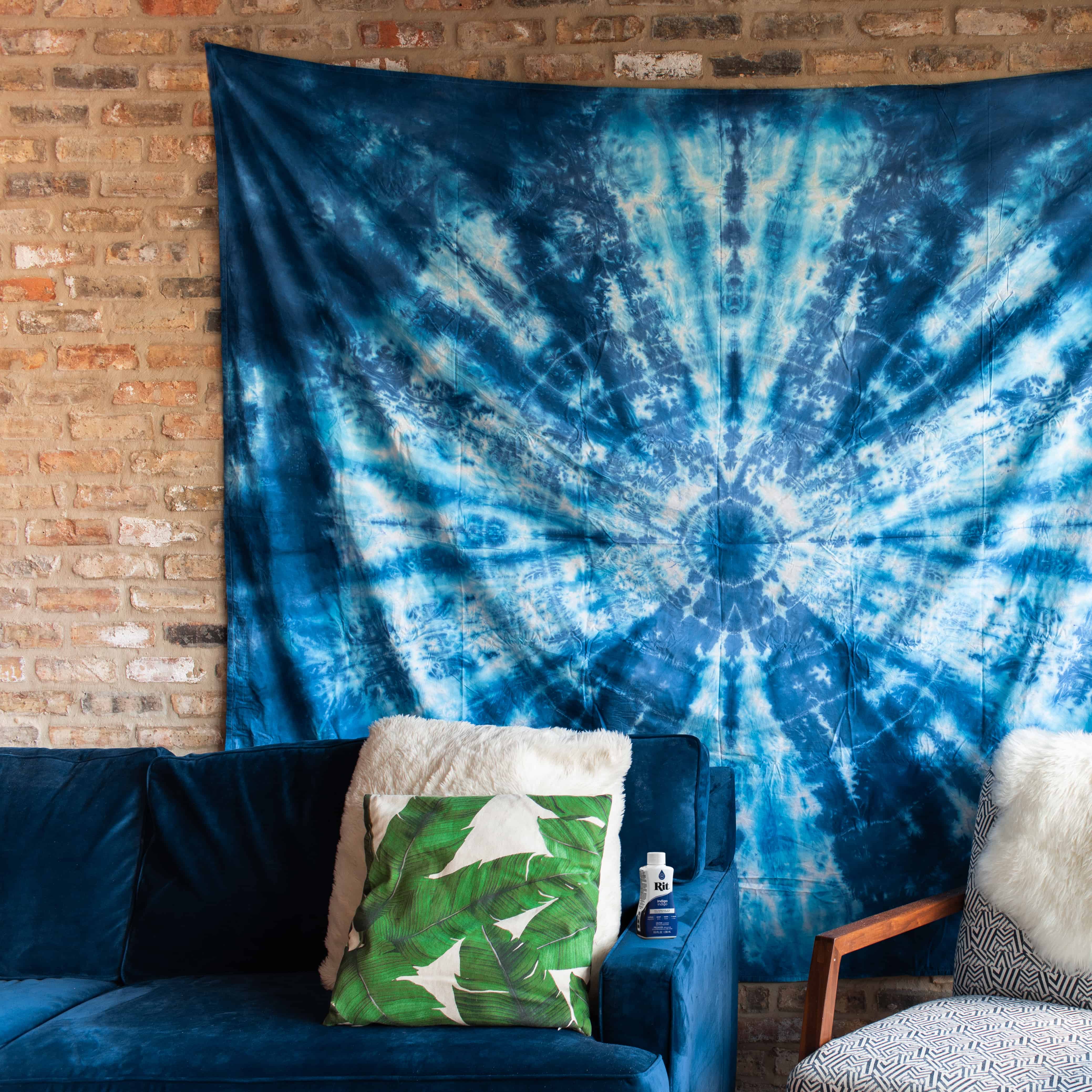 Dyed wall tapestry â rit dye