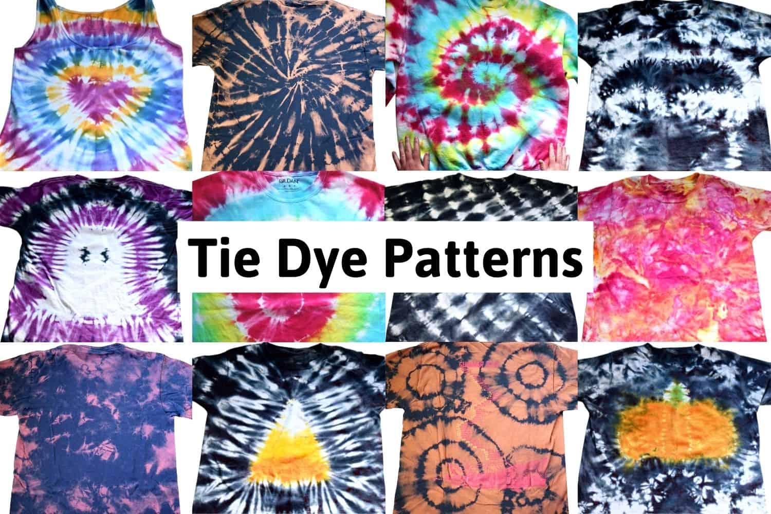 Tie dye patterns