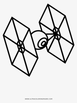 Tie fighter coloring page