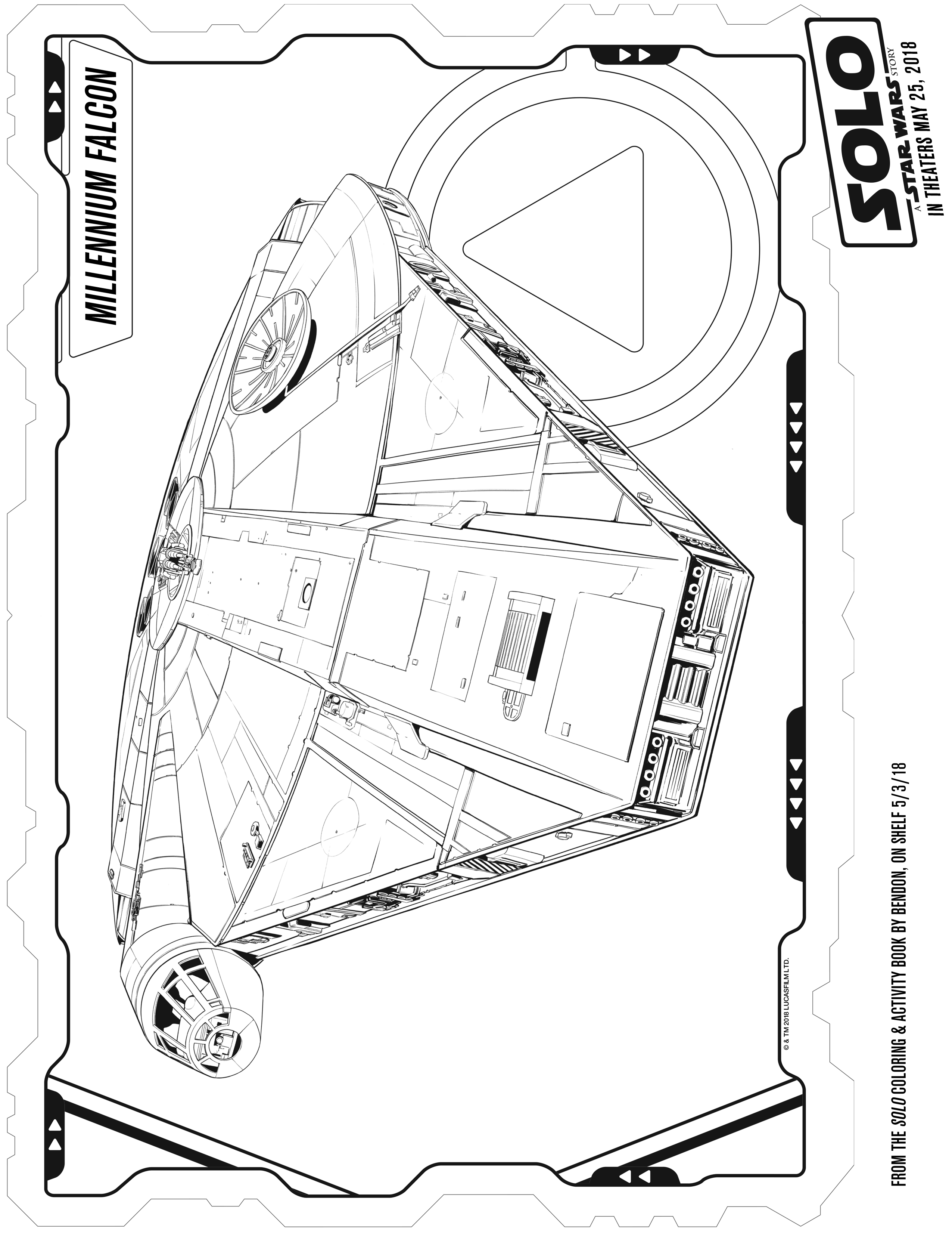 Solo a star wars story coloring pages and activity sheets