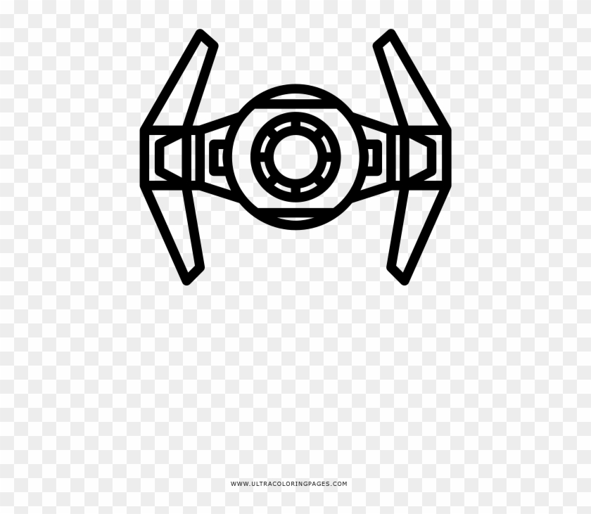 Tie fighter coloring page