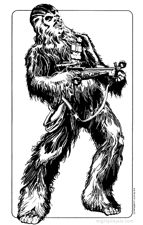 Free star wars coloring pages chewbacca kylo ren finn rey