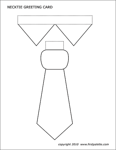 Necktie greeting card templates free printable templates coloring pages