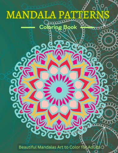 Mandala patterns coloring book for adults and kids beautiful activity pattern coloring pages for all ages for relaxation and meditation unique hand drawn flower designs by black tie