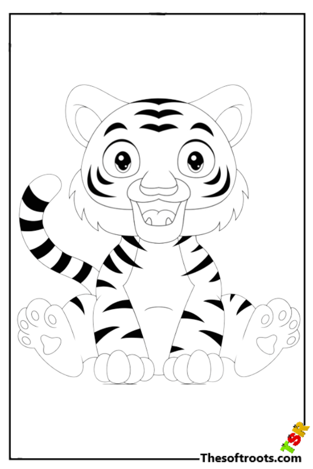 Free tiger coloring pages rkidscoloringpages