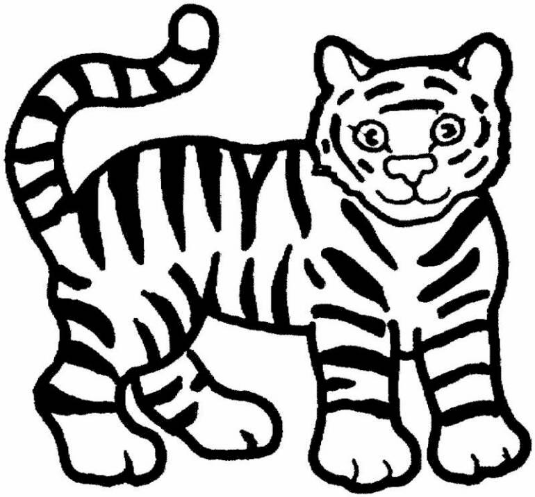 Tiger coloring pages printable for free download