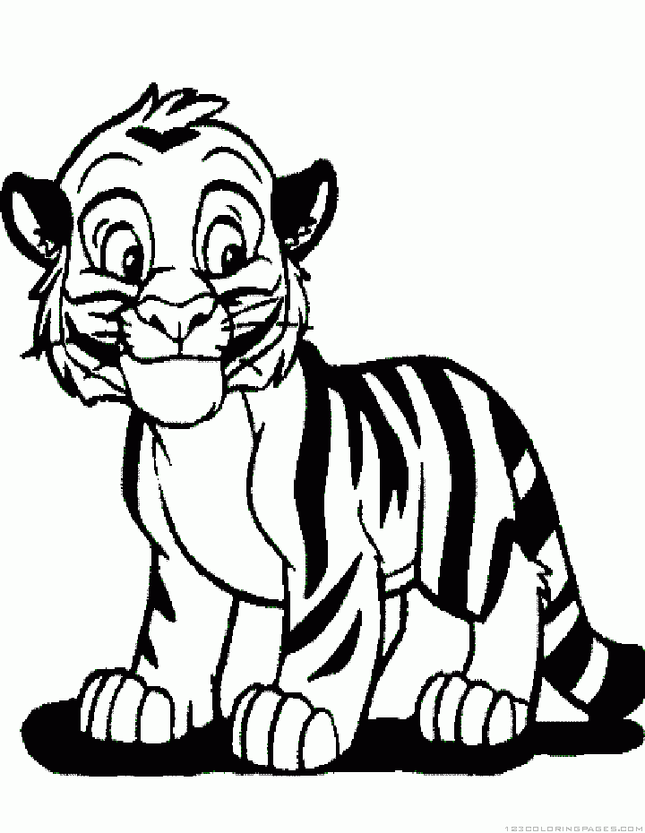 Tiger coloring pages