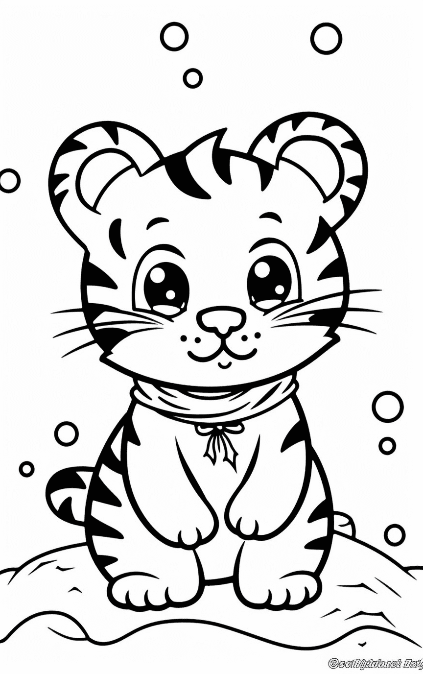 Tiger coloring pages for free printable