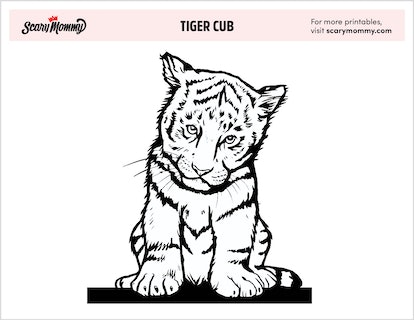 Tiger coloring pages for the days youre feeling fierce