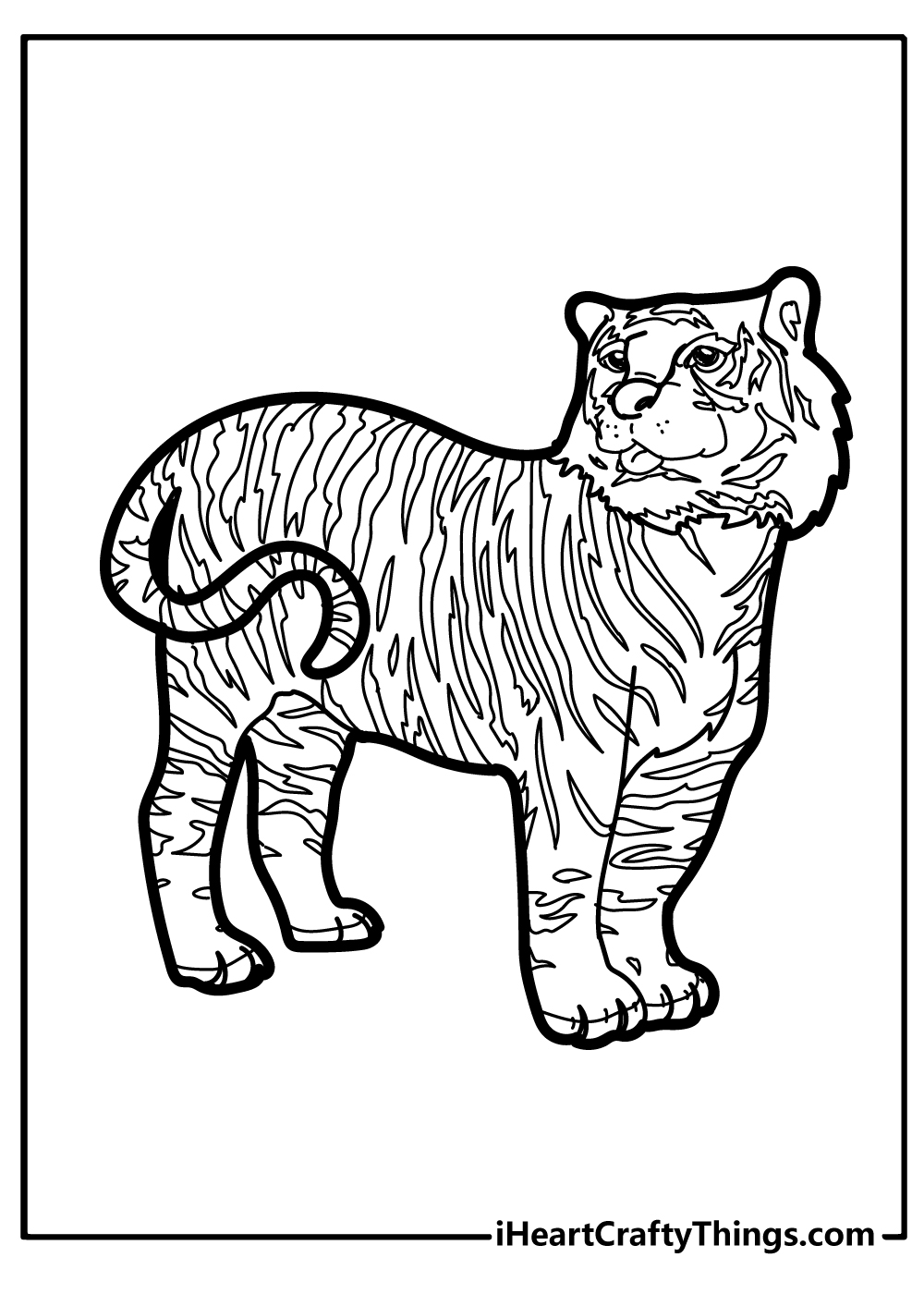 Printable tiger coloring pages free printables