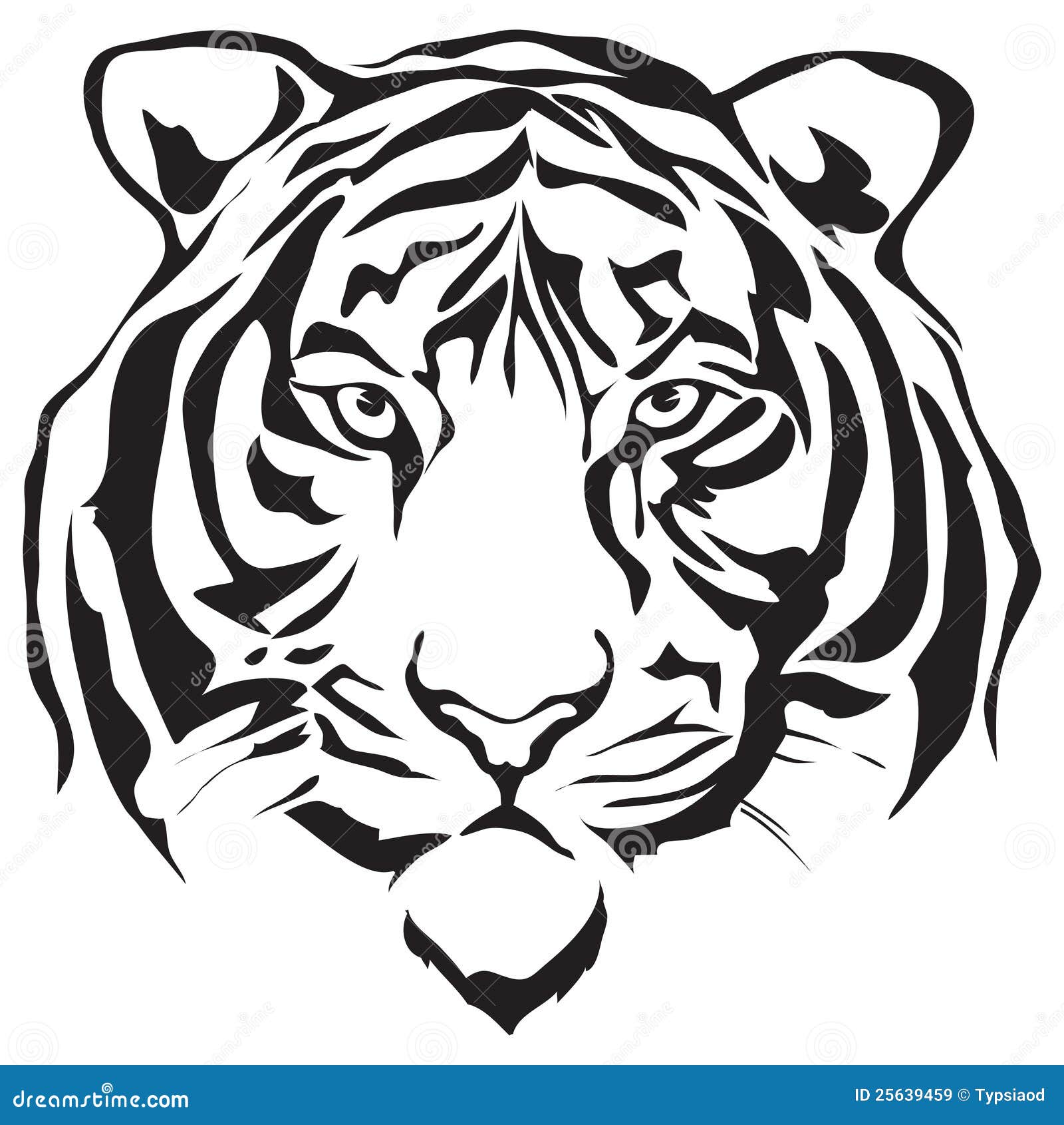 Face tiger stock illustrations â face tiger stock illustrations vectors clipart