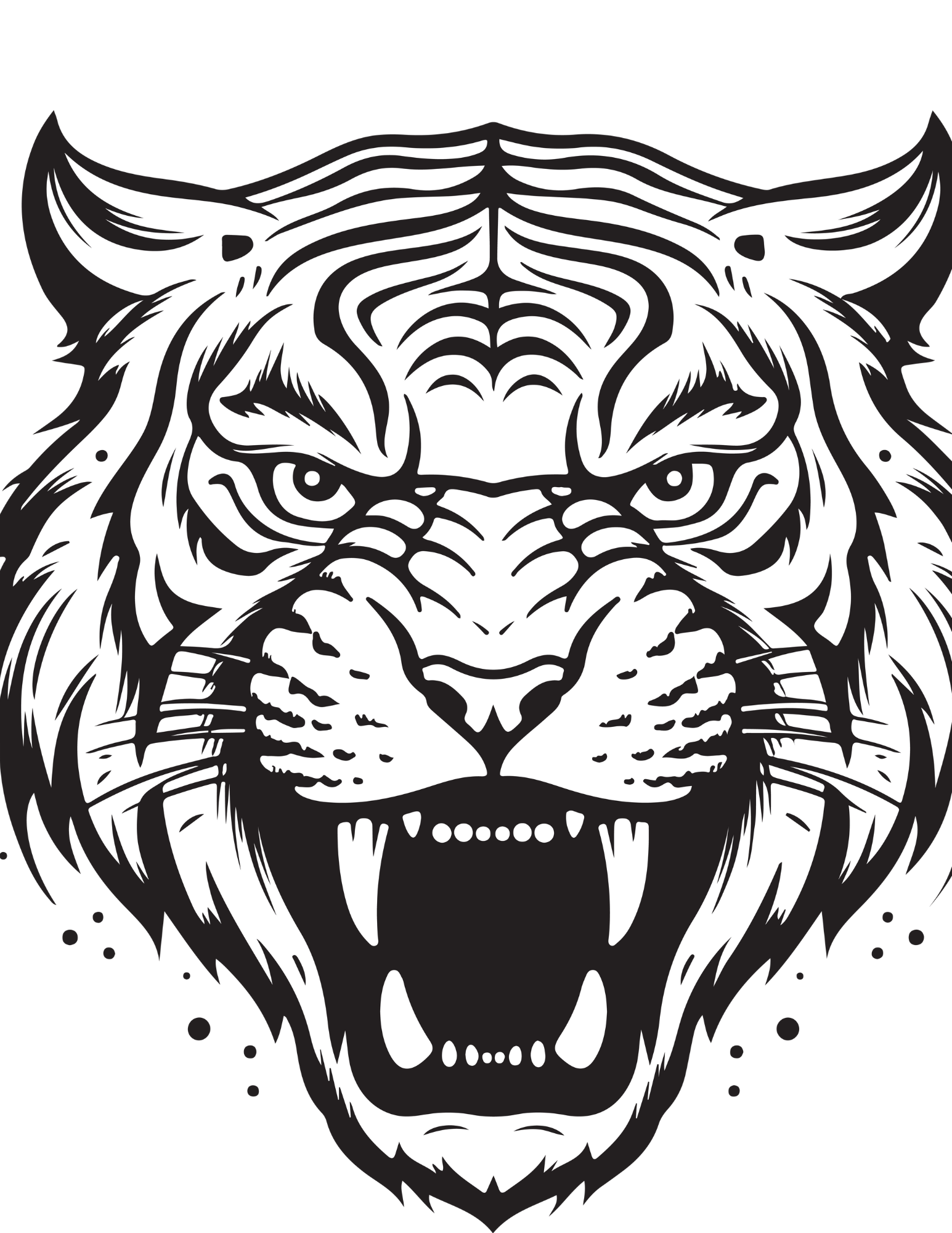 Terrific tiger coloring pages for kids and adults