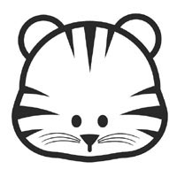 Tiger face coloring pages