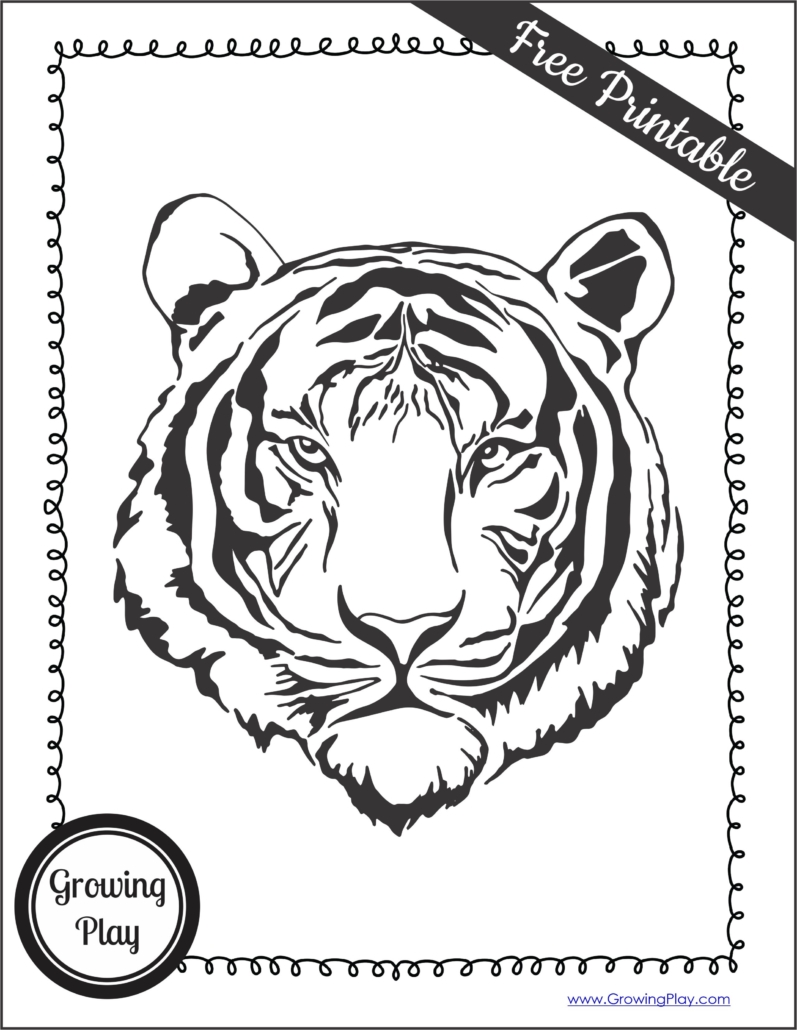 Tiger coloring pages