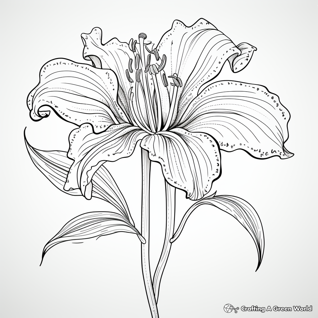 Lily coloring pages