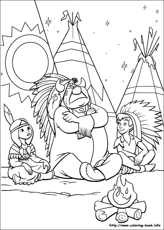 Peter pan coloring picture