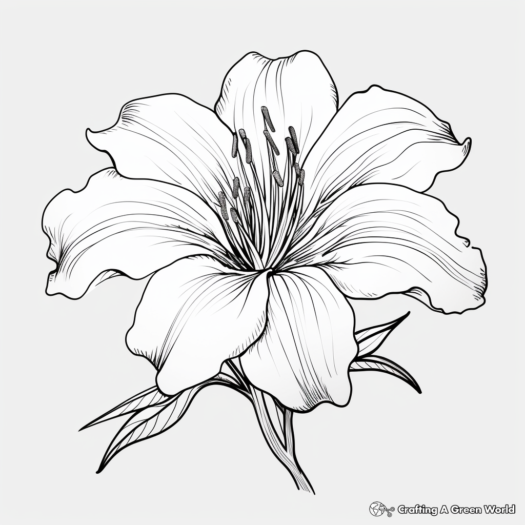 Lily coloring pages