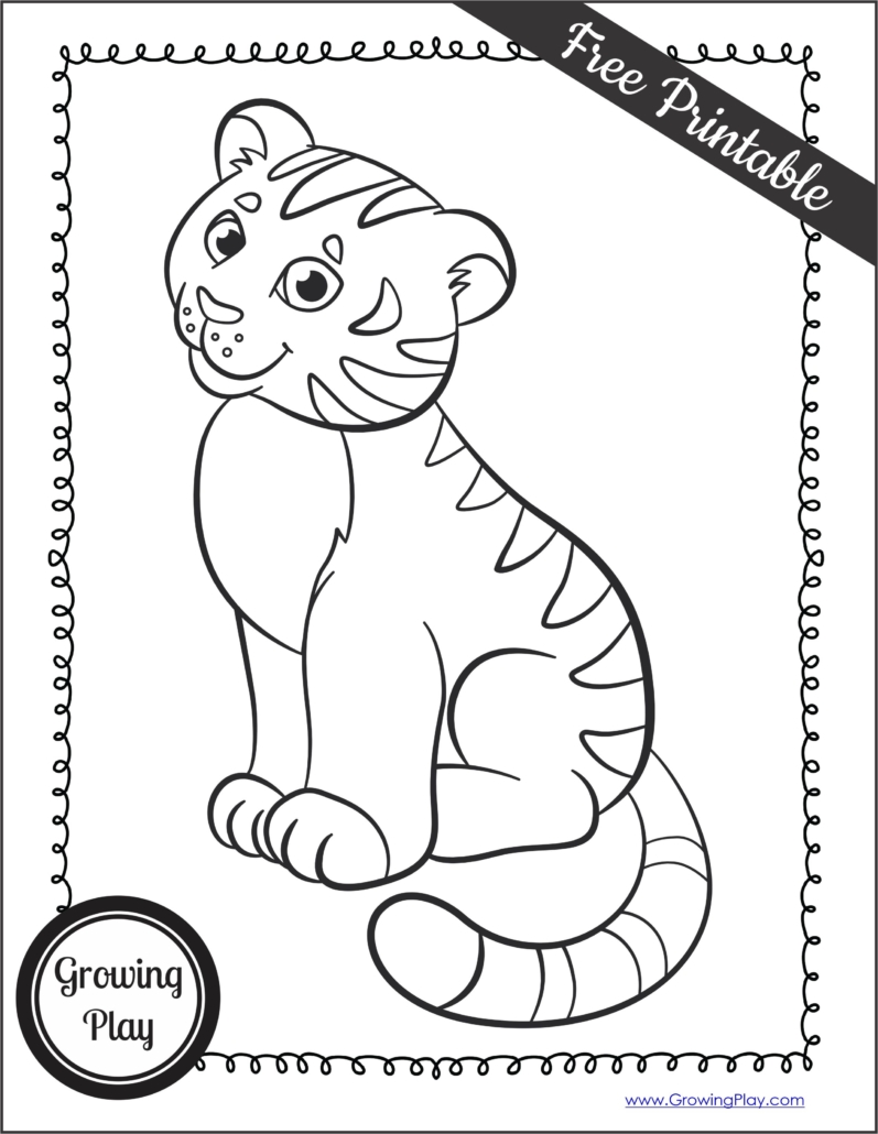 Tiger coloring pages