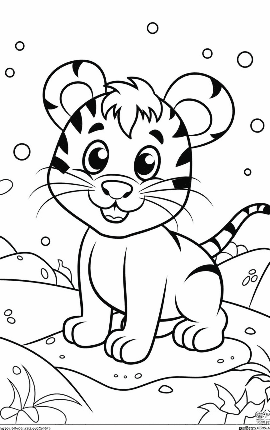 Tiger coloring pages for free printable