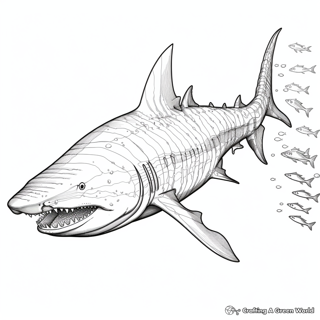 Tiger shark coloring pages
