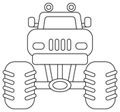 Monster truck coloring pages free coloring pages