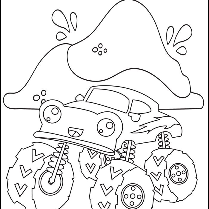 Monster truck coloring pages popular monster to color