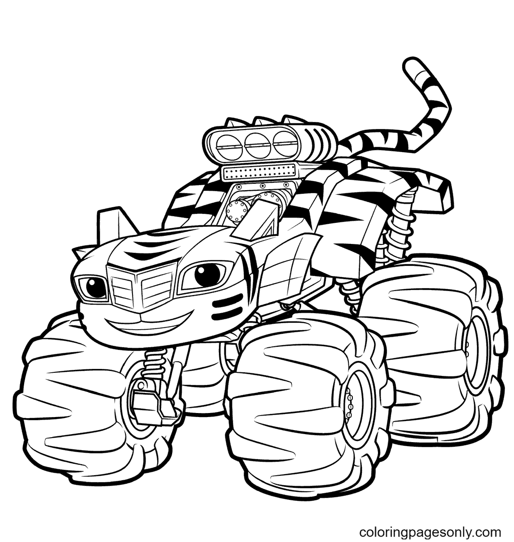 Monster truck coloring pages printable for free download