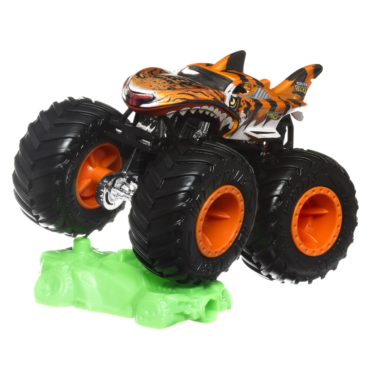 Hot wheels monster trucks tiger shark vehicle the entertainer