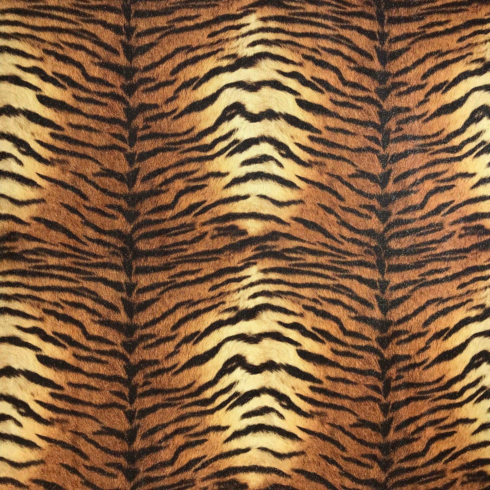 Tiger Print Fabric, Wallpaper and Home Decor