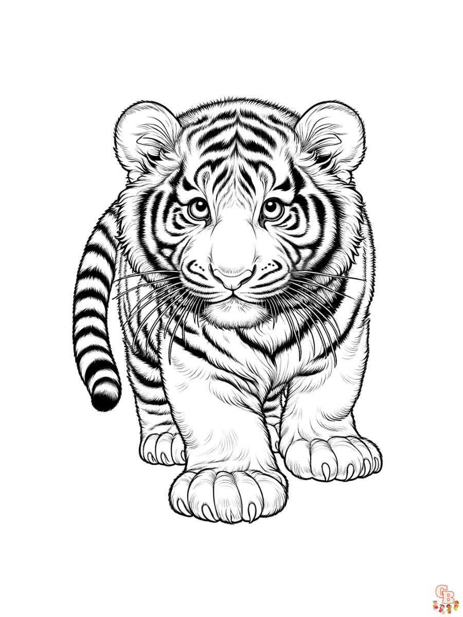 Tiger coloring pages