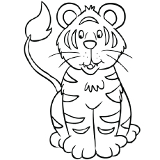 Top free printable tiger coloring pages online