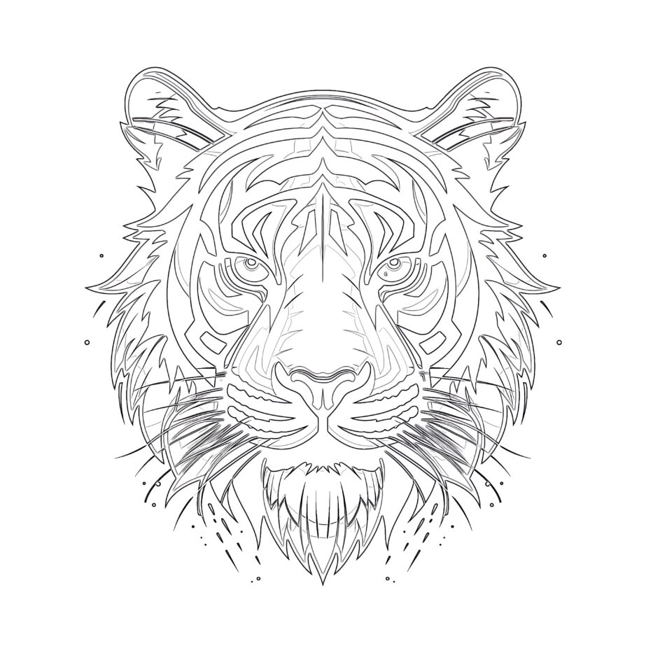 Free tiger coloring page coloring pages mimi panda