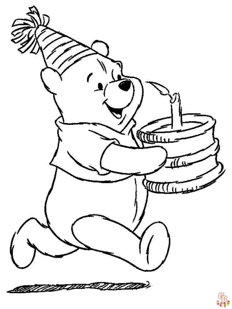 Fun of winnie the pooh coloring pages for kids