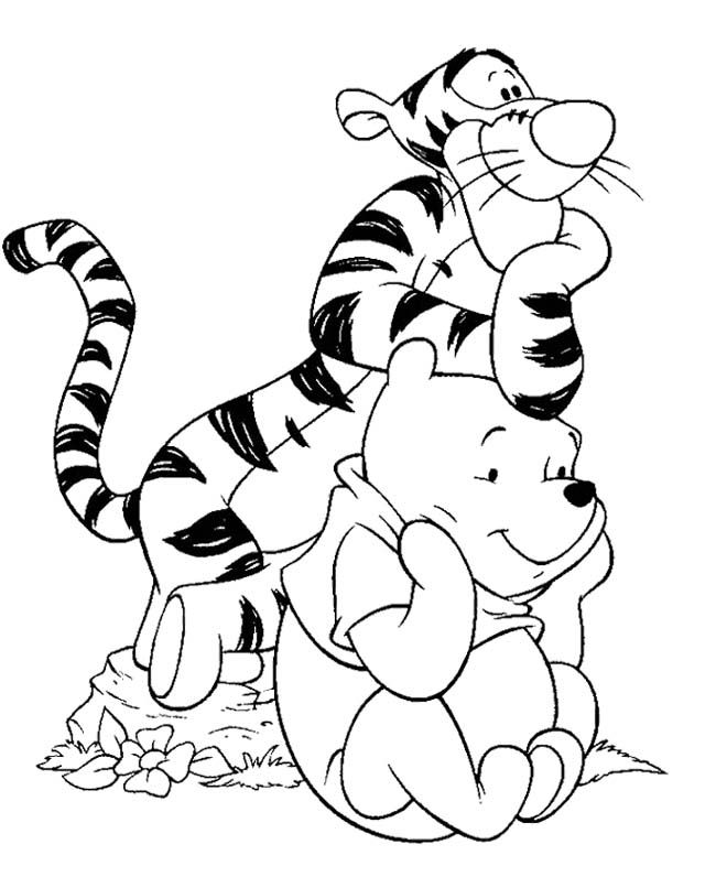 Coloring pages disney tigger coloring pages