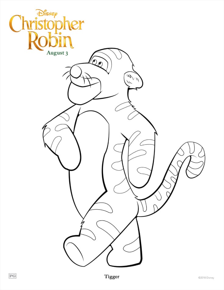 Tigger coloring page