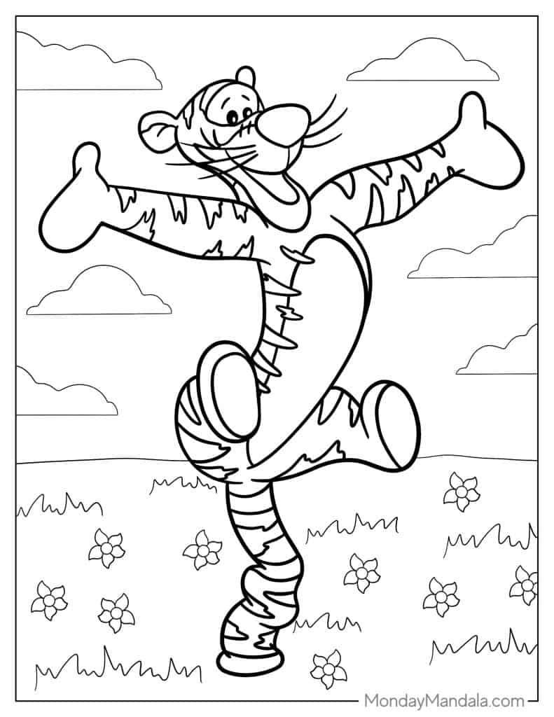 Winnie the pooh coloring pages free pdf printables