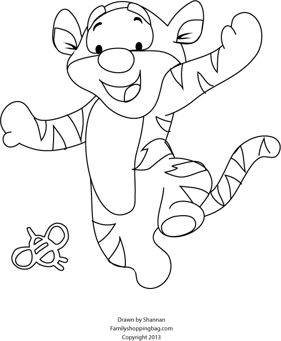 Tigger coloring page