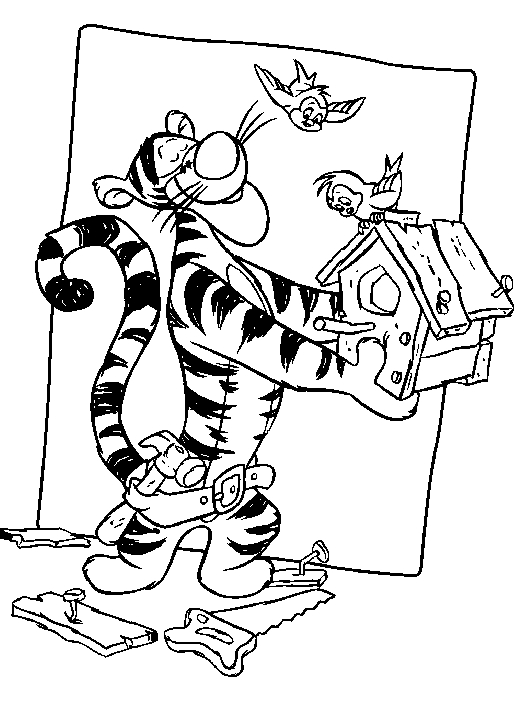 Tiggers coloring pages