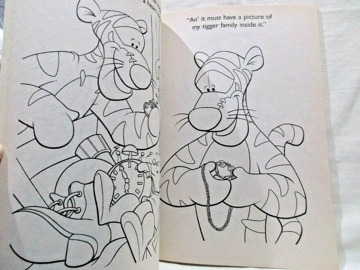 The tigger movie walt disney special ed coloring book bouncing around the family