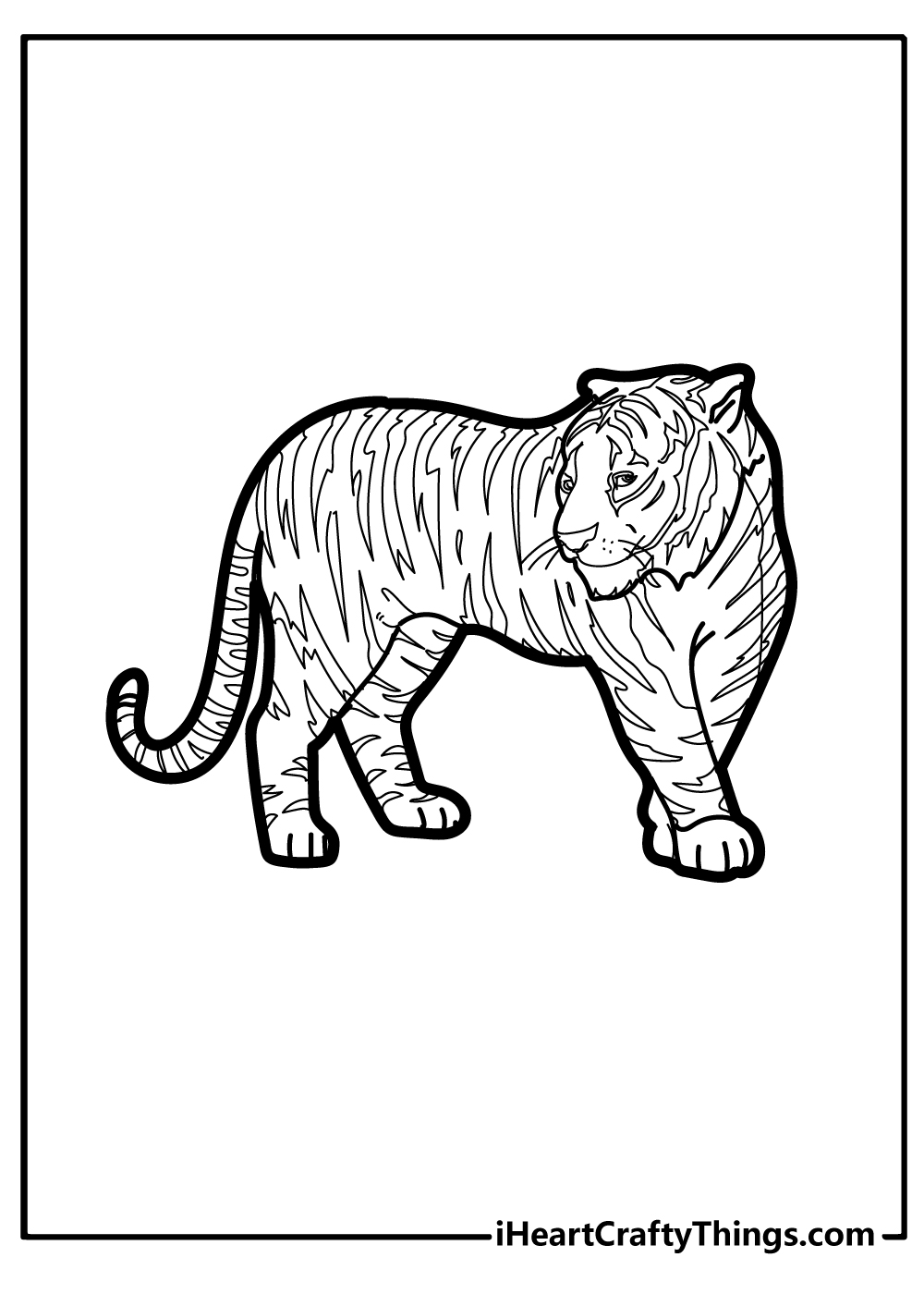 Printable tiger coloring pages free printables