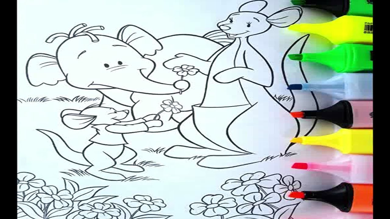 Coloring book my friends tigger pooh pages for kids