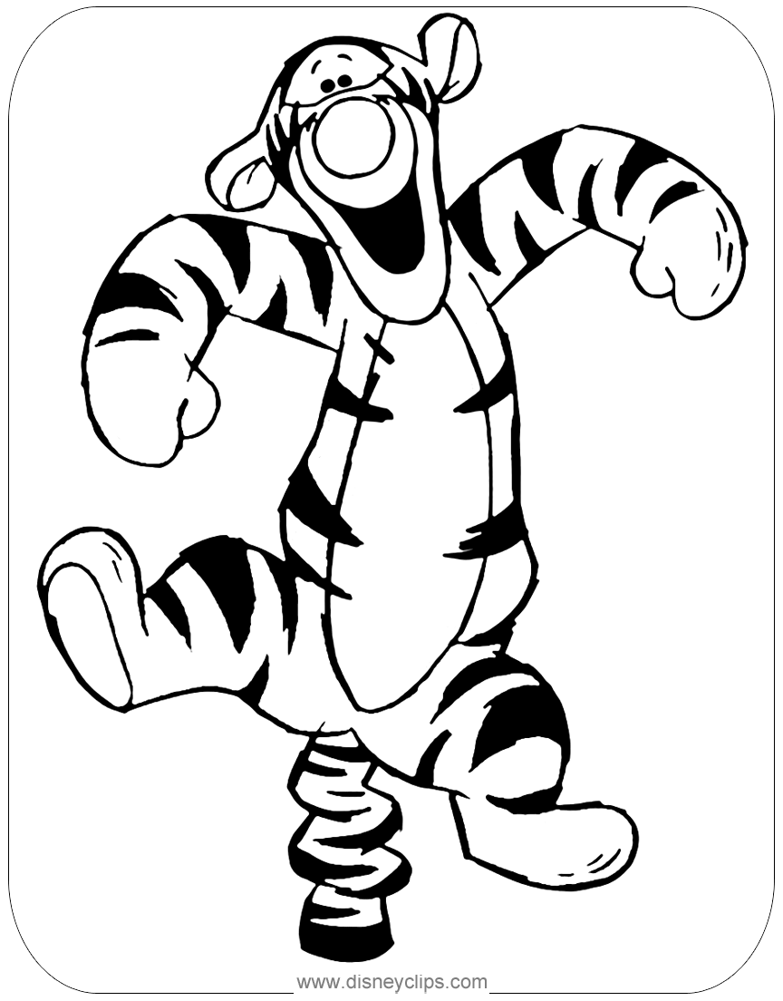 Tigger coloring page disney coloring pages coloring book pages coloring books